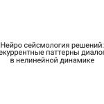 Нейро сейсмология решений: рекуррентные паттерны диалога в нелинейной динамике